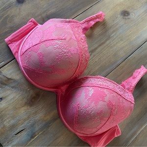final price CACIQUE Coral & Nude Lace Bra